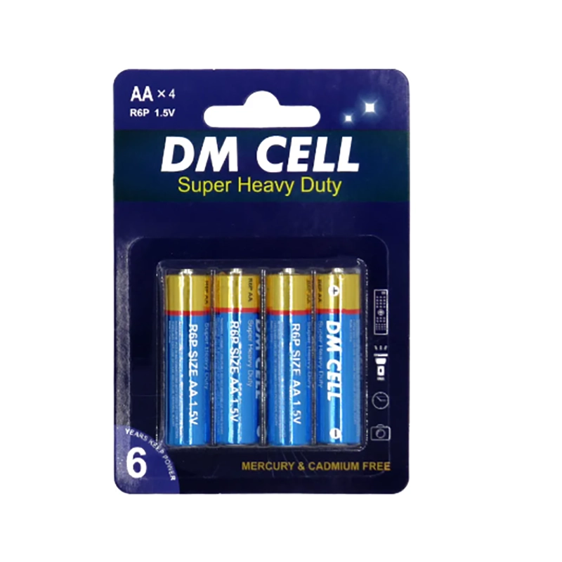 باتری قلم AA دی ام سل DM CELL مدلSUPER HEAVY DUTY R6P